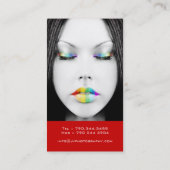 メーキャップアーティストの名刺 名刺 (裏面)
