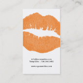 メーキャップアーティストの名刺 名刺 (裏面)