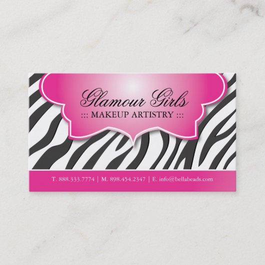 メーキャップアーティストの名刺 名刺 (正面)