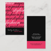 メーキャップアーティストの名刺 名刺 (正面/裏面)