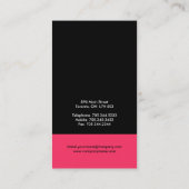 メーキャップアーティストの名刺 名刺 (裏面)