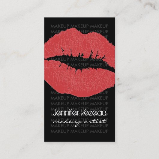 メーキャップアーティストの名刺 名刺 (正面)
