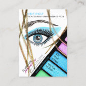 メーキャップアーティストの名刺 名刺 (裏面)