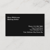 メーキャップアーティストの名刺 名刺 (裏面)