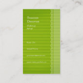 メーキャップアーティストの名刺 名刺 (裏面)