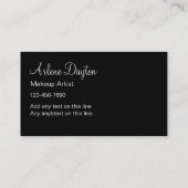 メーキャップアーティストの名刺 名刺 (裏面)