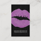 メーキャップアーティストの名刺 名刺 (裏面)