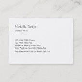 メーキャップアーティストの名刺 名刺 (裏面)
