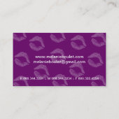 メーキャップアーティストの名刺 名刺 (裏面)