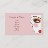 メーキャップアーティストの名刺 名刺 (裏面)