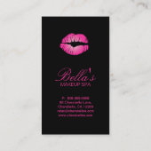 メーキャップアーティストの唇 名刺 (裏面)