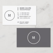 メーキャップアーティストの専門の白い灰色 名刺 (正面/裏面)