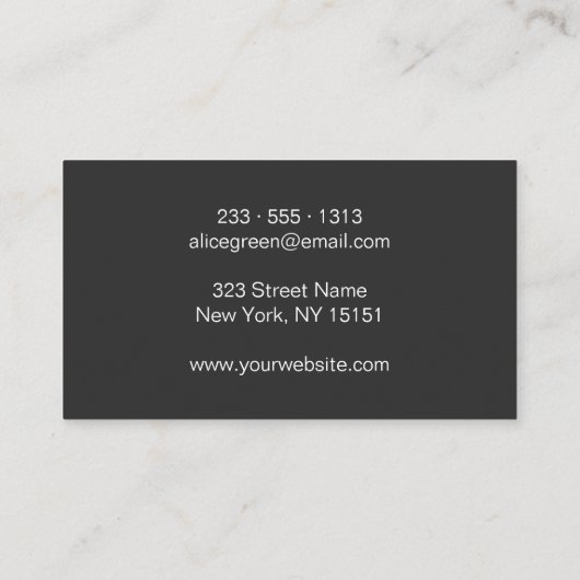 メーキャップアーティストの目はロゴの名刺を打ちます 名刺 (裏面)