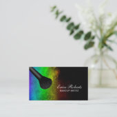 メーキャップアーティストの粋な虹の粉の美容院 名刺 (スタンド正面)