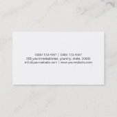 メーキャップアーティストの紫色の唇#2 名刺 (裏面)