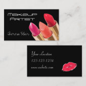 メーキャップアーティストの美しいの名刺 名刺 (正面/裏面)