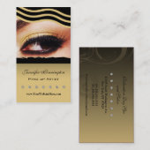 メーキャップアーティストの美容師の名刺 名刺 (正面/裏面)