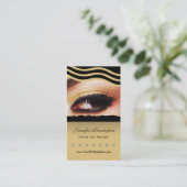 メーキャップアーティストの美容師の名刺 名刺 (スタンド正面)