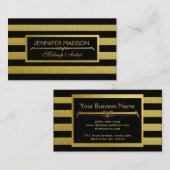 メーキャップアーティストの美容師の美しい 名刺 (正面/裏面)