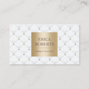 メーキャップアーティストの美容師の贅沢な金ゴールドのアポイントメント 予約カード