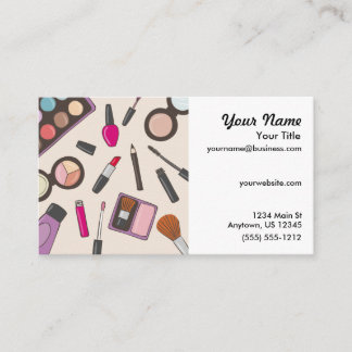 メーキャップアーティストの美容師 名刺