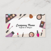 メーキャップアーティストの美容師 名刺 (裏面)