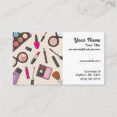 メーキャップアーティストの美容師 名刺 (正面)