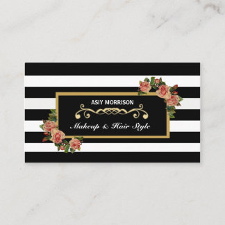 メーキャップアーティストの美容院のヴィンテージの名刺 名刺