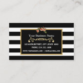 メーキャップアーティストの美容院のヴィンテージの名刺 名刺 (裏面)