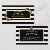 メーキャップアーティストの美容院の金ゴールドの名刺 名刺 (正面/裏面)