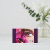 メーキャップアーティストの花 名刺 (スタンド正面)