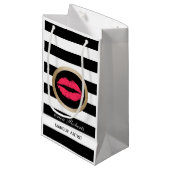 メーキャップアーティストの赤い唇の化粧品のディストリビューター スモールペーパーバッグ (正面アングル)