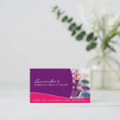 メーキャップアーティストの~の名刺のテンプレート 名刺 (スタンド正面)