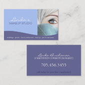メーキャップアーティストの~の名刺のテンプレート 名刺 (正面/裏面)