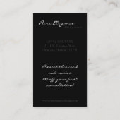 メーキャップアーティストは女性の名刺を構成します 名刺 (裏面)