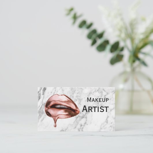 メーキャップアーティストビジネス 名刺 (スタンド正面)
