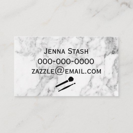 メーキャップアーティストビジネス 名刺 (裏面)