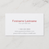 メーキャップアーティスト黒い及び白のストライプの名刺 名刺 (裏面)