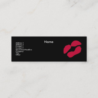 "メーキャップアーティスト" スキニー名刺