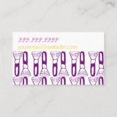 メーキャップアーティスト 名刺 (裏面)