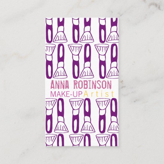 メーキャップアーティスト 名刺 (正面)