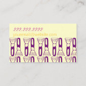 メーキャップアーティスト 名刺 (裏面)