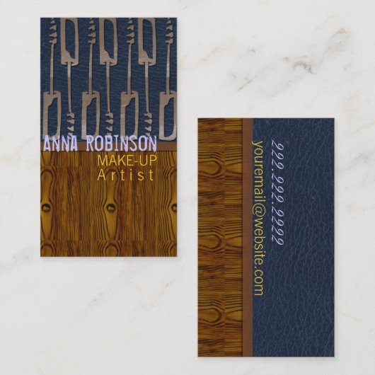 メーキャップアーティスト 名刺 (正面/裏面)