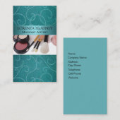 メーキャップアーティストIIのプロフェッショナルの美容師 名刺 (正面/裏面)