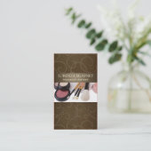 メーキャップアーティストIIのプロフェッショナルの美容師 名刺 (スタンド正面)