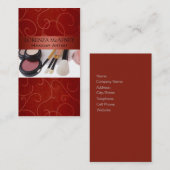 メーキャップアーティストIIのプロフェッショナルの美容師 名刺 (正面/裏面)