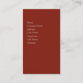 メーキャップアーティストIIのプロフェッショナルの美容師 名刺 (裏面)