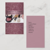 メーキャップアーティストIIのプロフェッショナルの美容師 名刺 (正面/裏面)