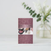 メーキャップアーティストIIのプロフェッショナルの美容師 名刺 (スタンド正面)