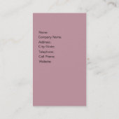 メーキャップアーティストIIのプロフェッショナルの美容師 名刺 (裏面)